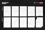 Wrinkled Paper Mockup Bundle, a Print Template by Mockup Gang (Thumbnail 5 of 5)