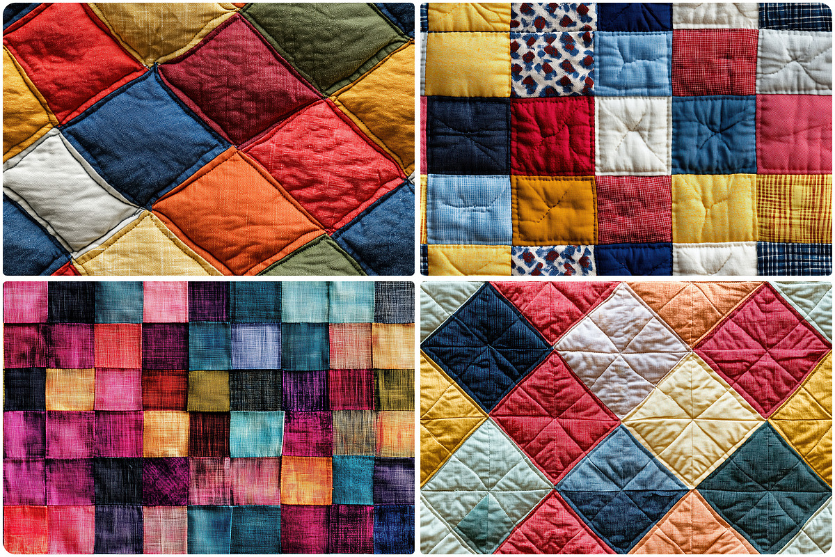 30 Quilting Texture Backgrounds, a Texture Graphic by Textures & Backgrounds (Photo 7 of 10)