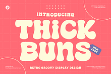 Thick Buns Decorative Display Font