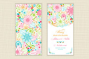 Set of Invitation and patterns, a Card Template by NataLito (Thumbnail 3 of 7)