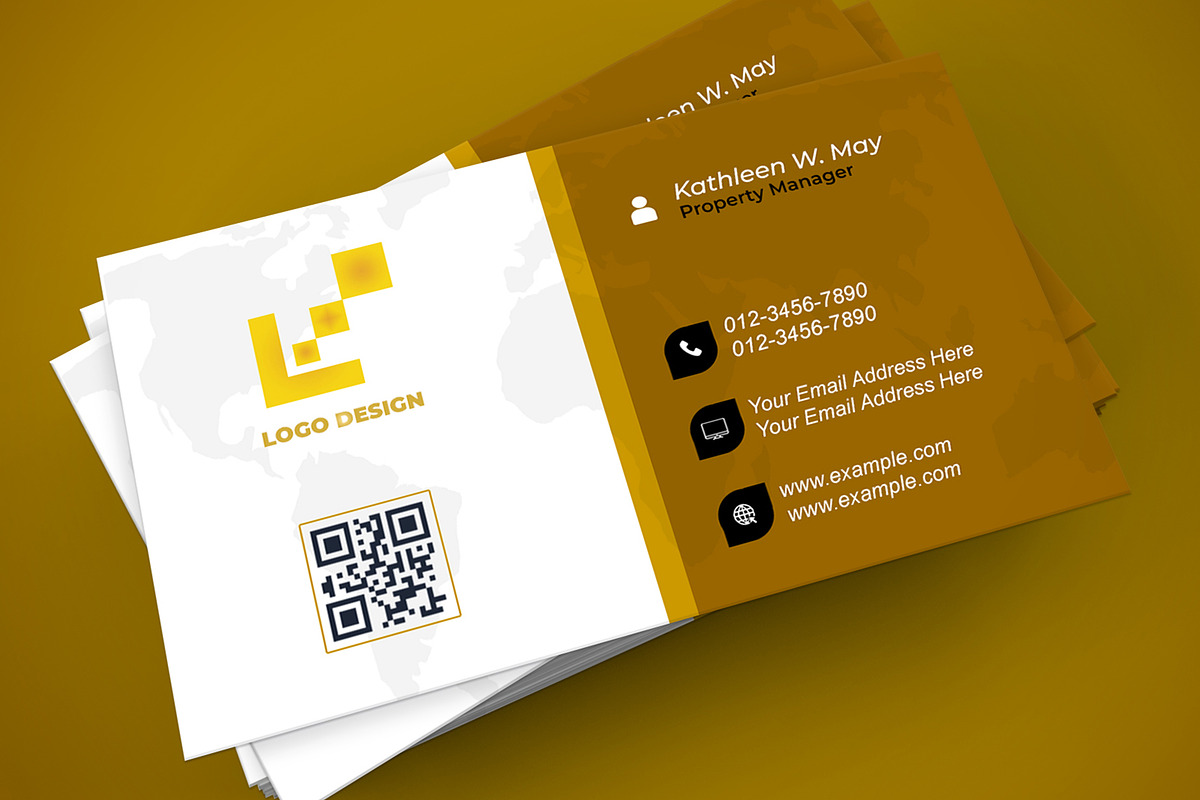 Modern Corporate Card PSD preview 6