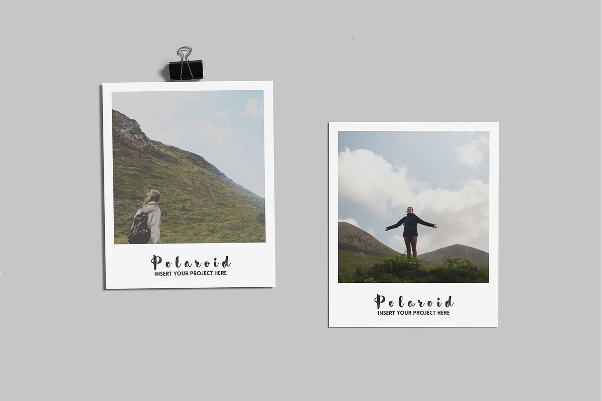 Realistic Polaroid Photos Mockup, a Product Mockup by lamorastudio (Photo 2 of 11)