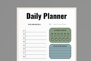 Daily Planner Productivity Template, a Stationery Template by MightyDesign (Thumbnail 4 of 8)