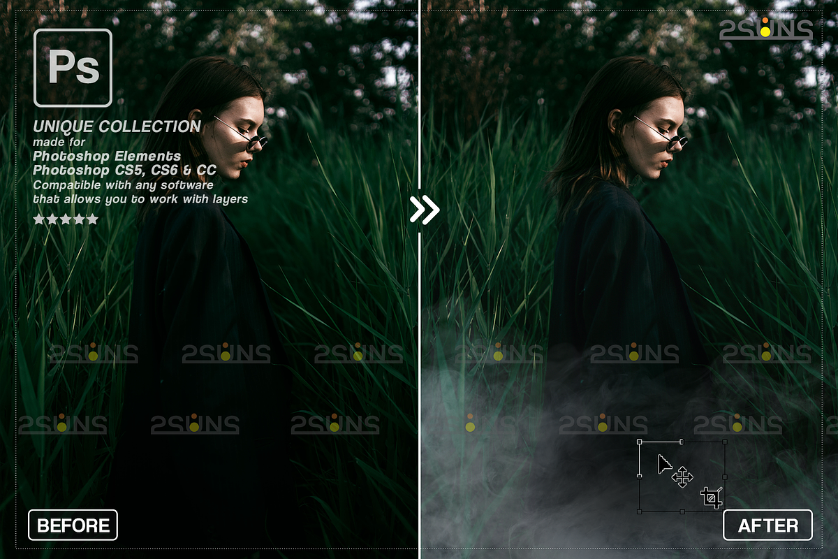 White smoke photo overlay, Fog, an Object Graphic by 2SUNS (Photo 7 of 9)