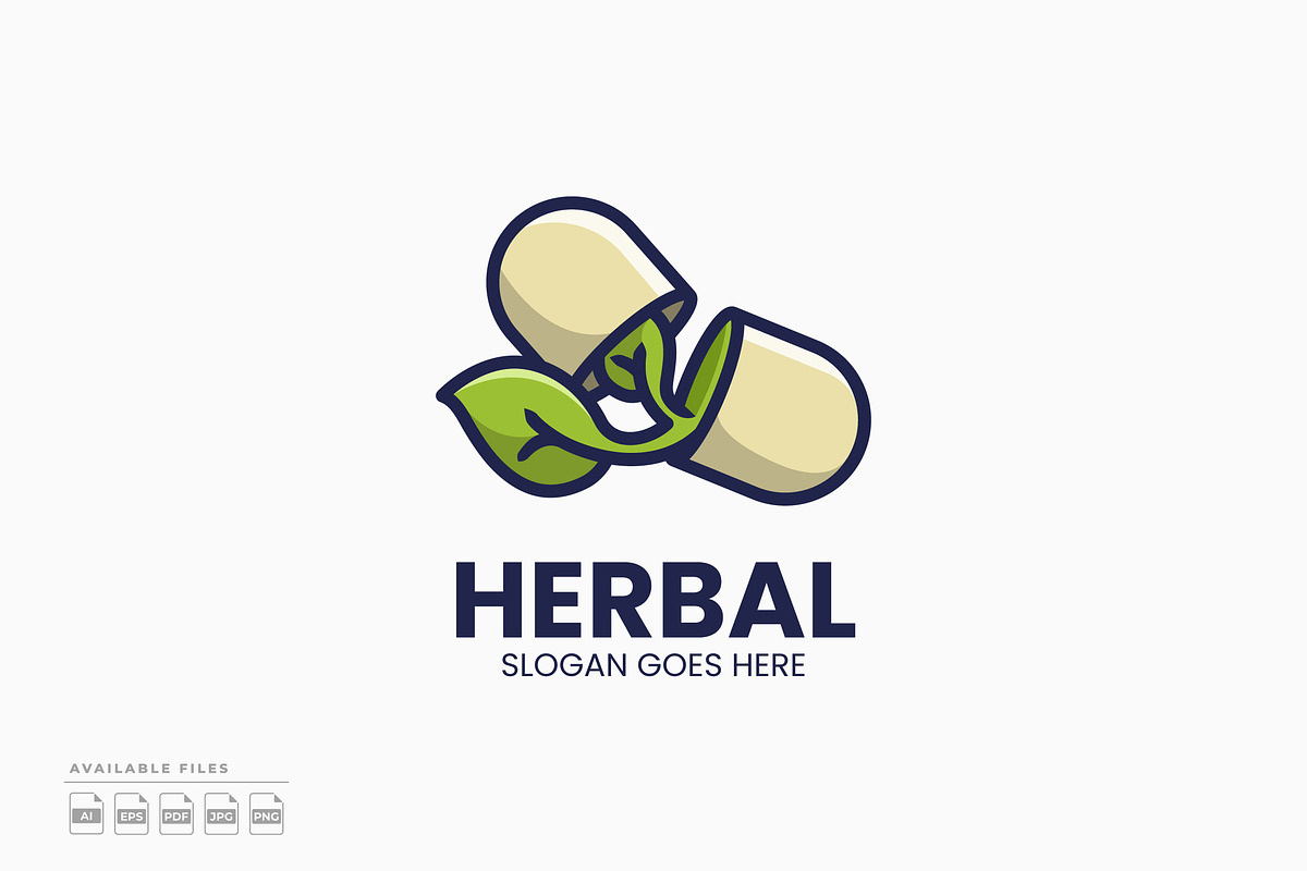 Herbal Medicine Logo, a Branding & Logo Template by Zeer Graphic