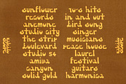 Kaleidoscope - Hand Drawn Retro Font, a Sans Serif Font by Madeline ODonoghue Design (Thumbnail 3 of 7)