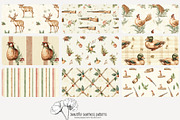 70 vintage hunting seamless pattern, a Pattern Graphic by Poppy Lane Studio (Thumbnail 2 of 10)