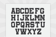 Retro Texture - Grunge varsity font, a Slab Serif Font by MaxArt Foundry (Thumbnail 2 of 4)