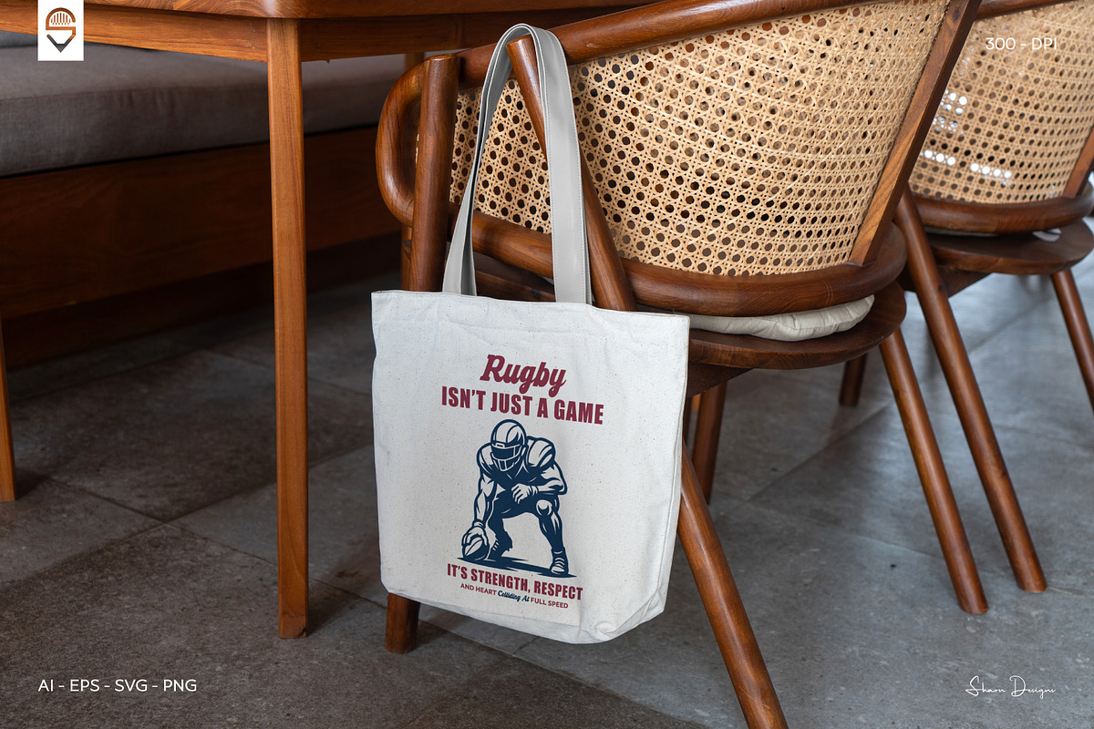 Rugby Lover T-shirt Design, a Sport Illustration by shaondesigns (Photo 6 of 6)