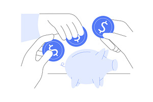 Crowdfunding isolated cartoon vector, a Finance Illustration by Visual Generation