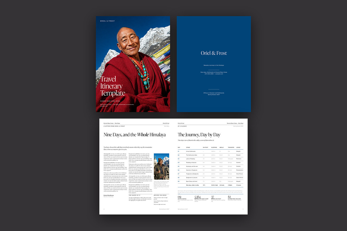 Travel Itinerary Template, a Brochure Template by BrandPacks (Photo 2 of 7)