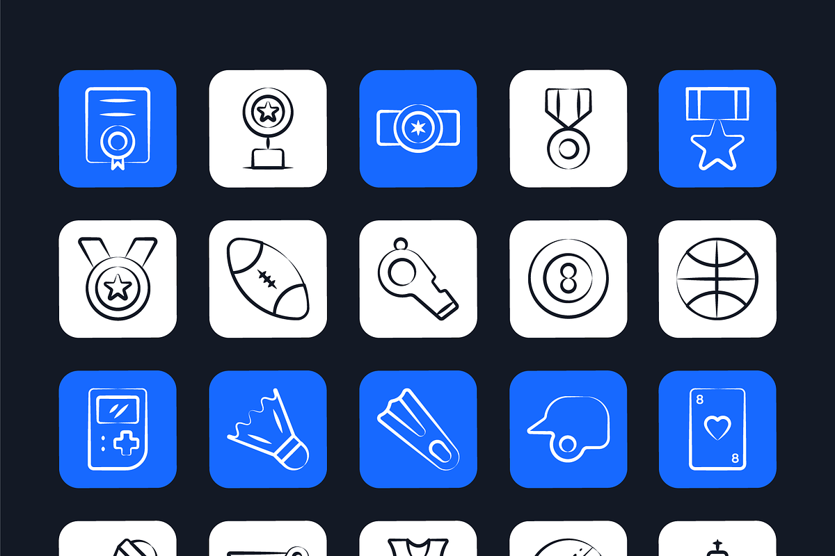 Sports and Awards Icons, an Outline Icon by Brickclay (Photo 6 of 7)
