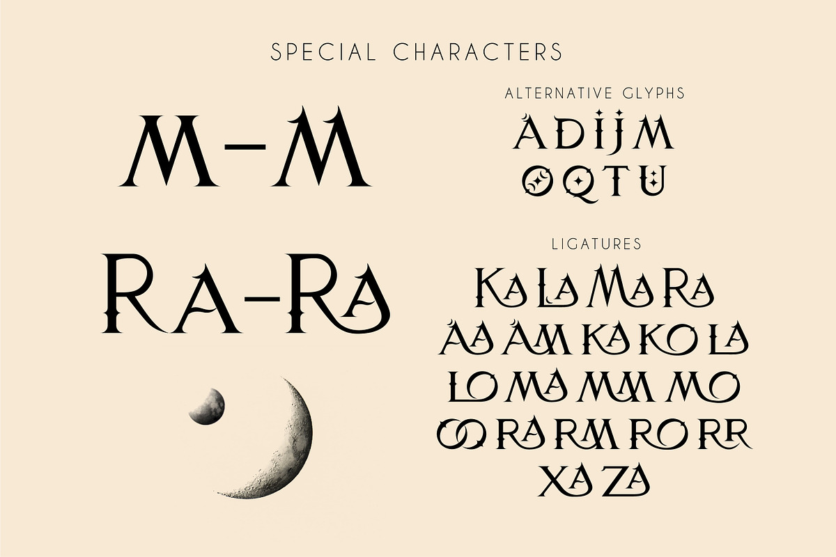 Le Tarot Bold - Celestial Serif Font, a Serif Font by Struvictory.art (Photo 9 of 11)