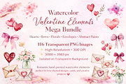 Valentine Scene Builder Kit, a Seasonal Illustration by Daffodil Dream Studio (Thumbnail 5 of 11)