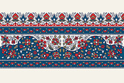 Blue Indian Block Print: Border Vol2, a Pattern Graphic by StabuLaRasa illustration (Thumbnail 13 of 13)