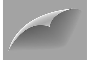 Curled paper corner. Curve, a Texture Illustration by Things for designers