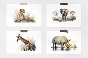 Safari Watercolor Collection, an Animal Illustration by artsy-fartsy (Thumbnail 2 of 13)