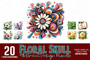 Cute Floral Artwork PNG Bundle, a Graphic by Sofia's Fashion