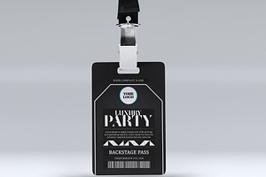 Luxury Black ID Badge