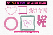 85 Romantic Brush Stamps Procreate, a Brush Add-On by Graphics Resources (Thumbnail 8 of 11)