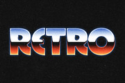 Retro Wave Chrome Text Effect, a Layer Style Add-On by Design Squad (Thumbnail 3 of 4)