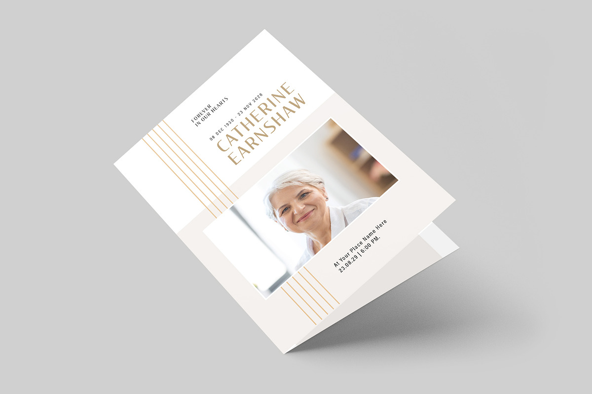 Funeral Program Template, a Flyer Template by BrandPacks (Photo 4 of 6)