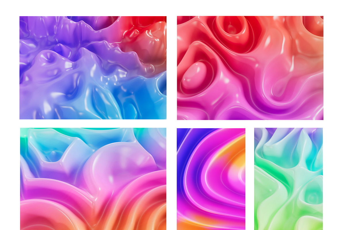 3D Plastic Gradient Graphic Set, a Graphic by LarysaZabrotskaya (Photo 8 of 14)