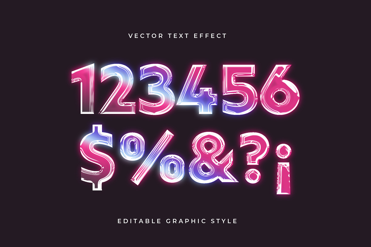 Retro Glow Light Text Effect preview 2