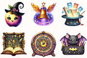 Watercolor Magic School Clipart, an Illustration by OK Design (Thumbnail 5 of 5)