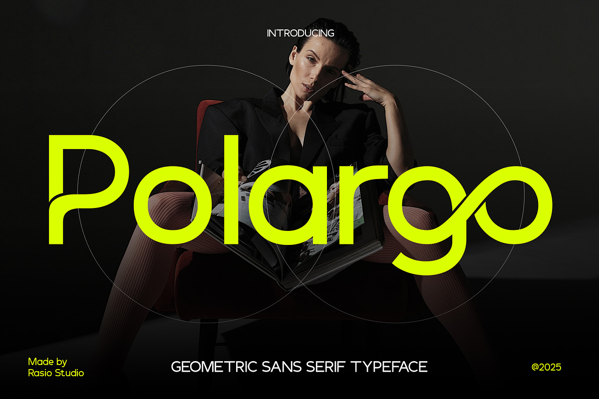 Polargo Geometric Sans Serif Font, a Sans Serif Font by Rasio Studio (Photo 1 of 7)
