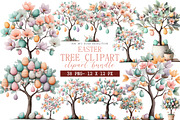 Easter Tree Clipart, an Illustration by DreamArtGraphic (Thumbnail 1 of 4)