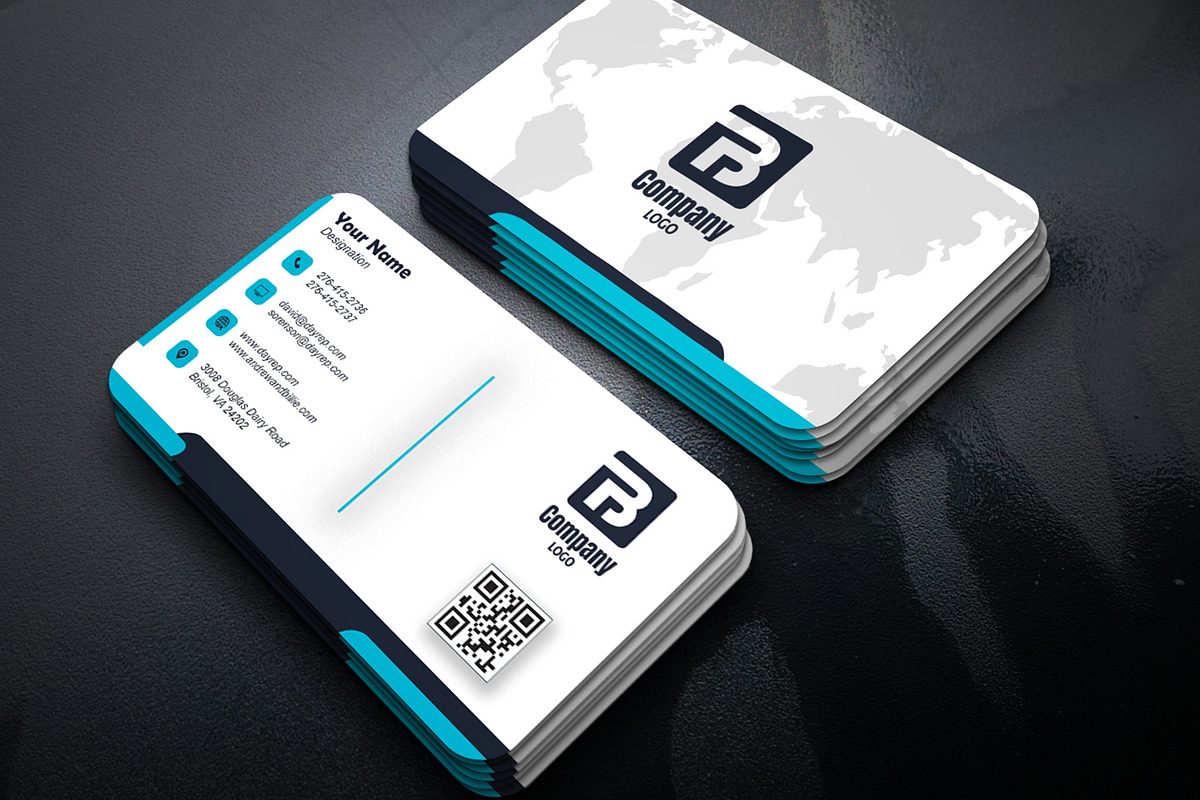 General Use Business Card PSD Template