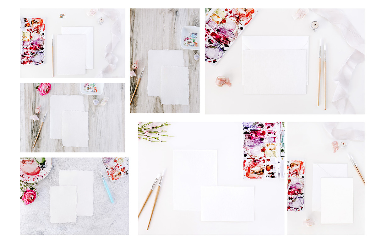Watercolor Card&Papers Photo Bundle, an Arts & Entertainment Photo by SunnyTangerine Stock (Photo 5 of 10)