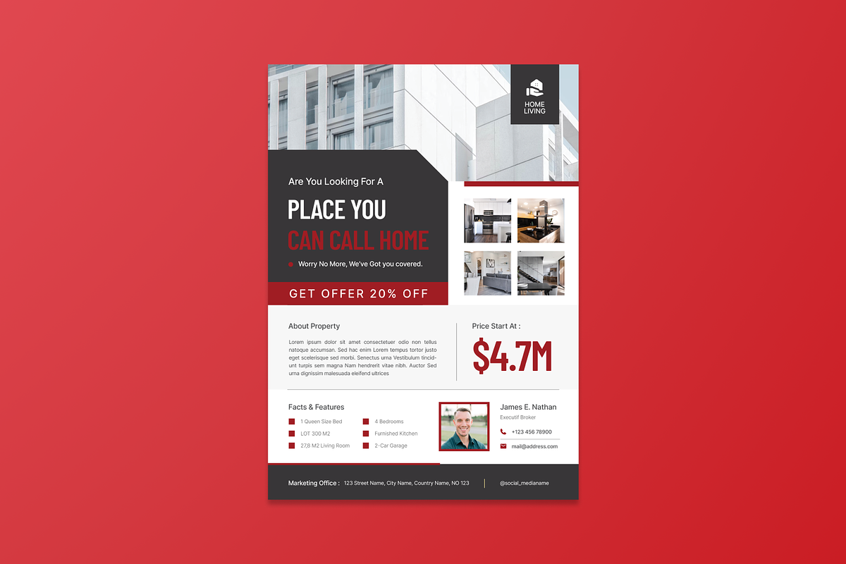 Real Estate Marketing Flyer, a Flyer Template by MMPixelCraft (Photo 4 of 5)