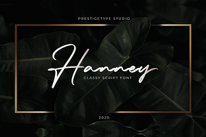 Hanney - Classy Script Font