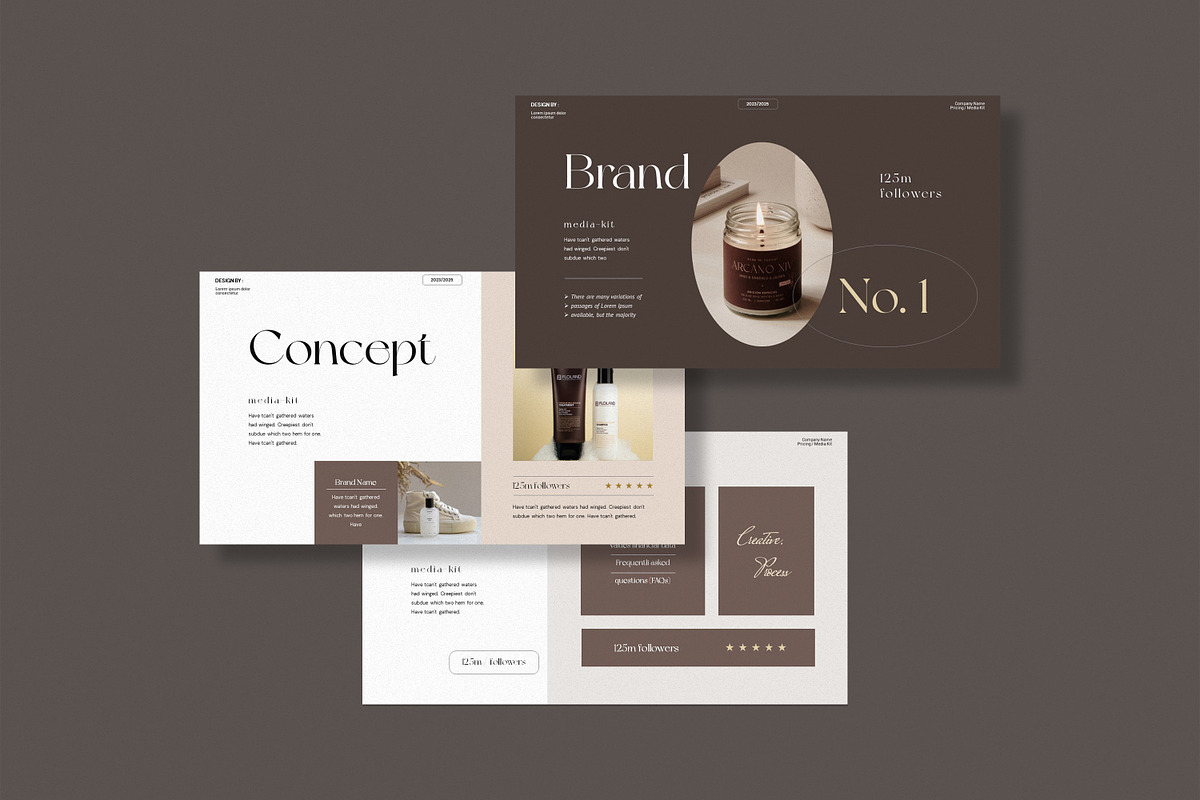 **Media Kit Presentation Template**, a Templates & Theme by GoldenPixelStudio (Photo 4 of 6)