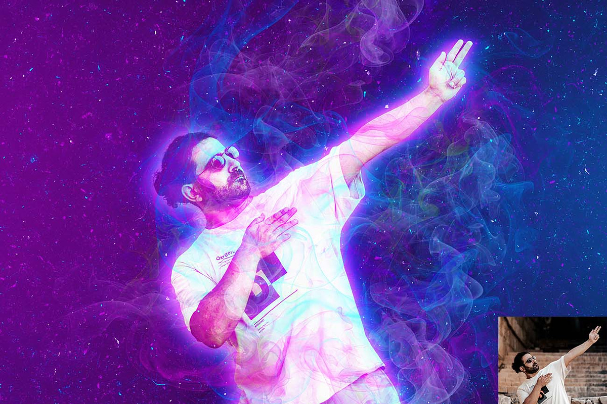 Cyber Smoke & Vapor FX Ps Action, an Action Add-On by Studio Retouch (Photo 3 of 15)
