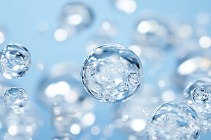 Macro shot of clear water bubbles, a Nature Photo by MistyDay