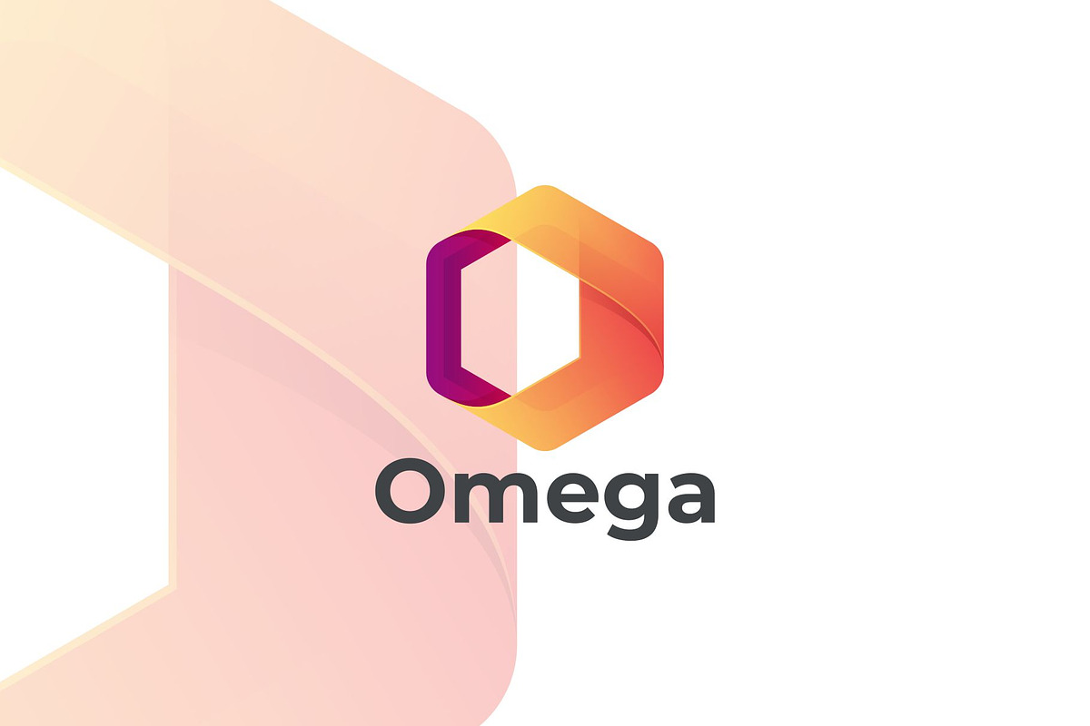 Omega Gradient Colorful Style., a Branding & Logo Template by ModalTampang