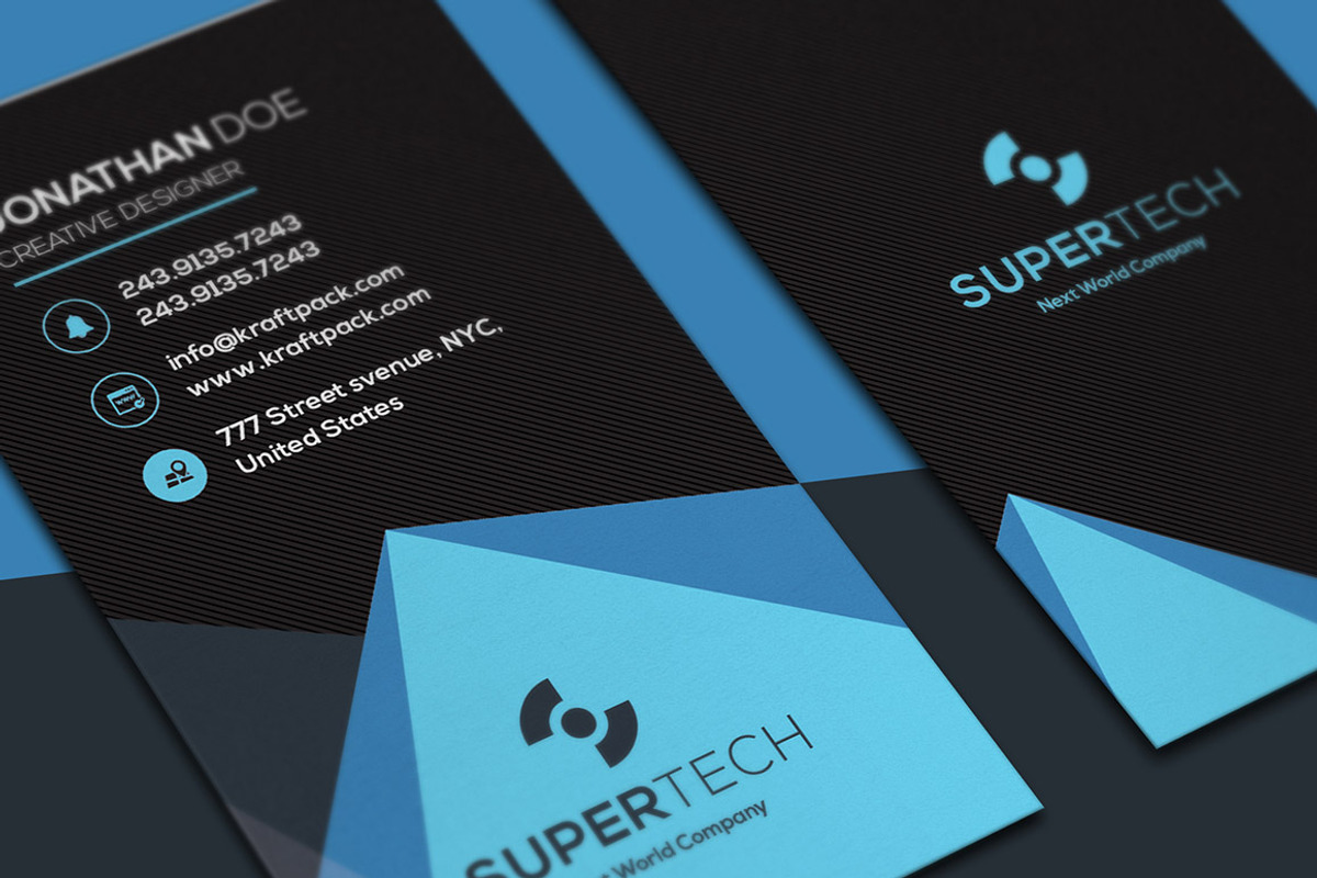 100 Modern Business Card Bundle, a Business Card Template by GraphicsEgg (Photo 74 of 102)