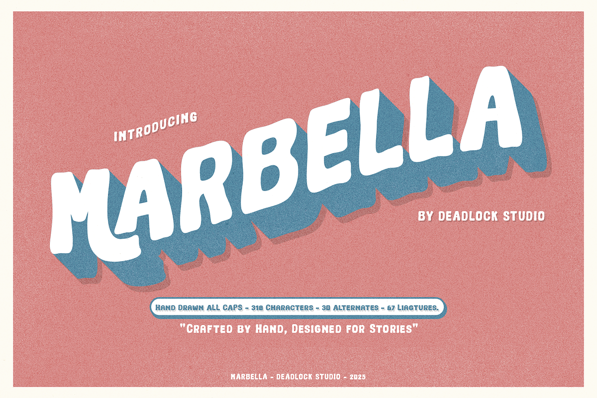 Marbella, a Handwritten Font by deadlock studio (Photo 1 of 8)