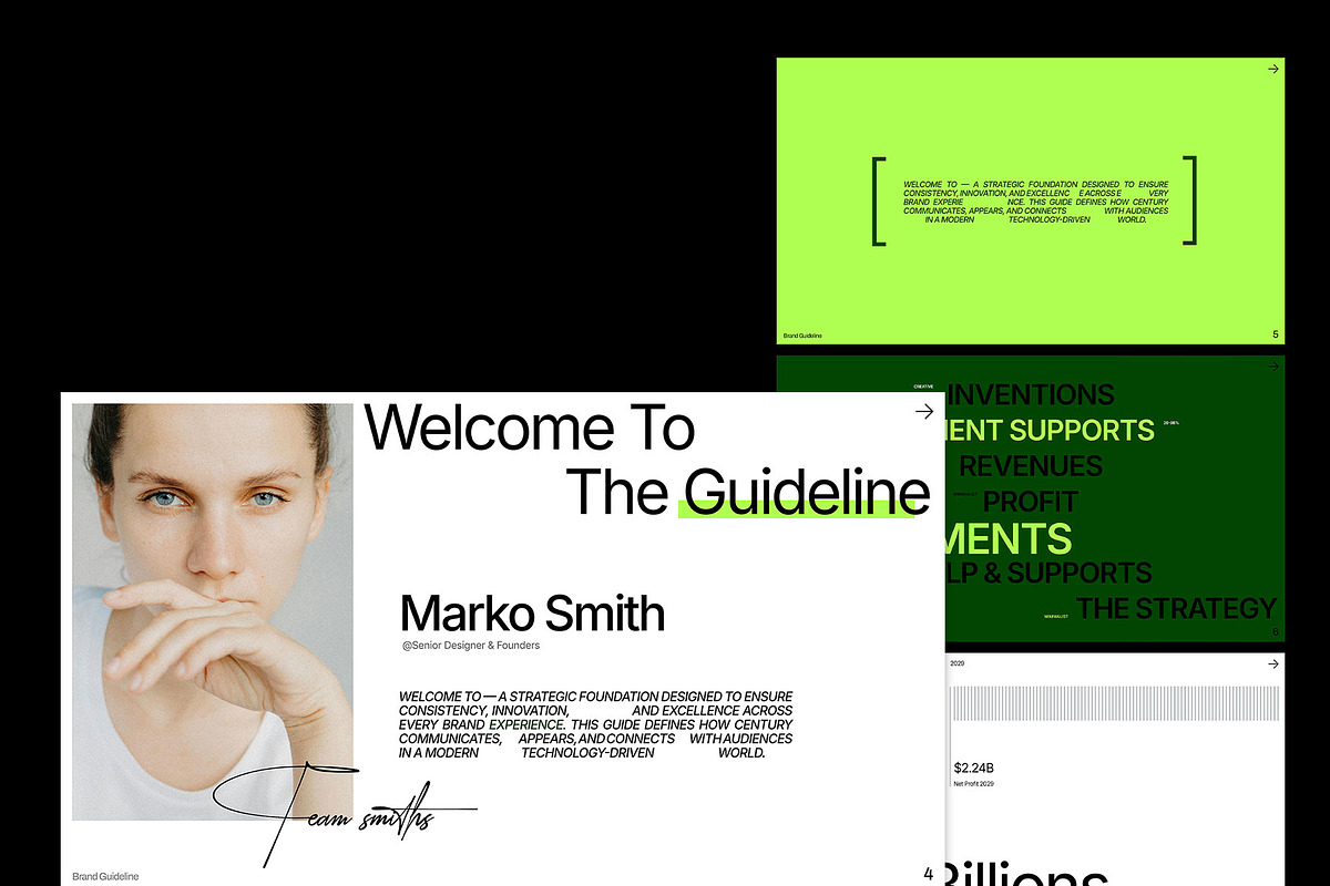 Minimal Brand Guideline - Figma, a Branding & Logo Template by Templeste (Photo 2 of 7)