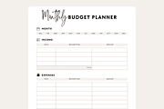 Monthly Budget Tracker, a Stationery Template by Brand Your Biz Co. (Thumbnail 4 of 10)