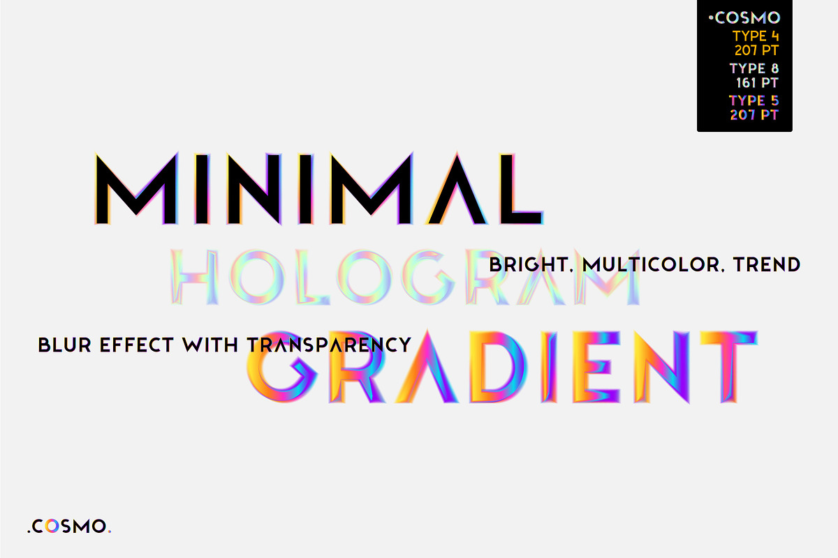 Cosmo. OTF-SVG Hologram family., a Symbol Font by Luxfont (Photo 6 of 9)