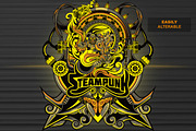 STEAMPUNK TSHIRT ILLUSTRATION, an Illustration by 7divine (Thumbnail 3 of 5)