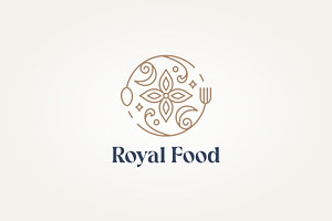 luxury restaurant line art logo, a Branding & Logo Template by Blazybone