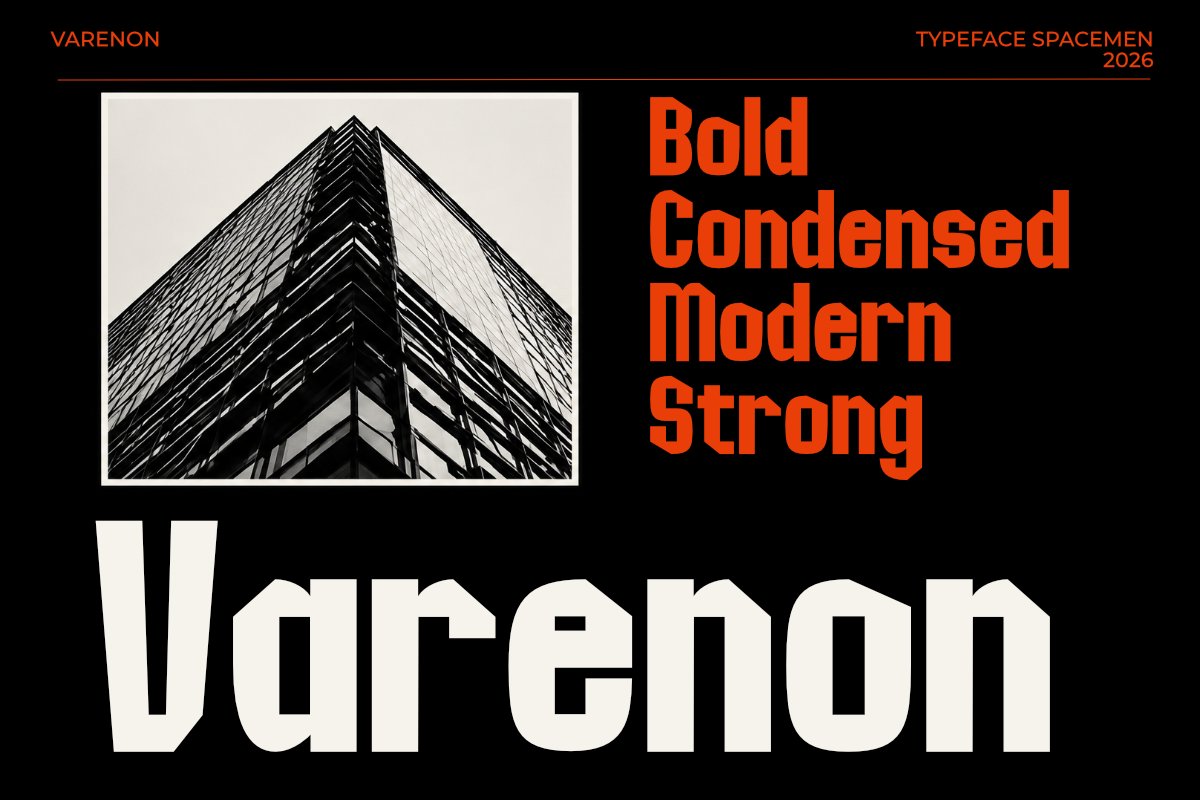 Varenon — Bold Display Typeface, a Sans Serif Font by Muksal Creative (Photo 4 of 12)