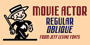 Movie Actor JNL, a Sans Serif Font by Jeff Levine Fonts (Thumbnail 1 of 5)