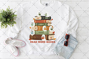 Cute Ghost Read More Books Png, an Illustration by Craft Nest (Thumbnail 4 of 4)