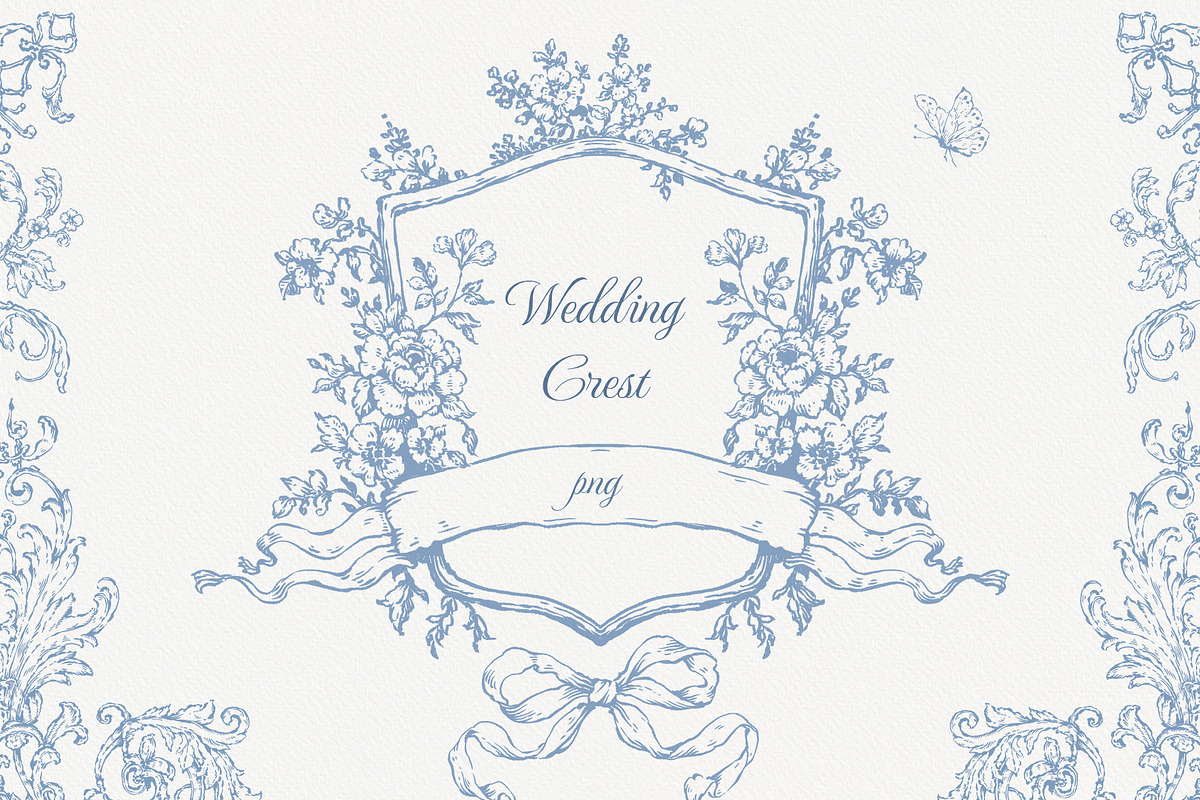 Bloom Garden Wedding invite clipart, a Decorative Illustration by Ekaproeka (Photo 2 of 10)